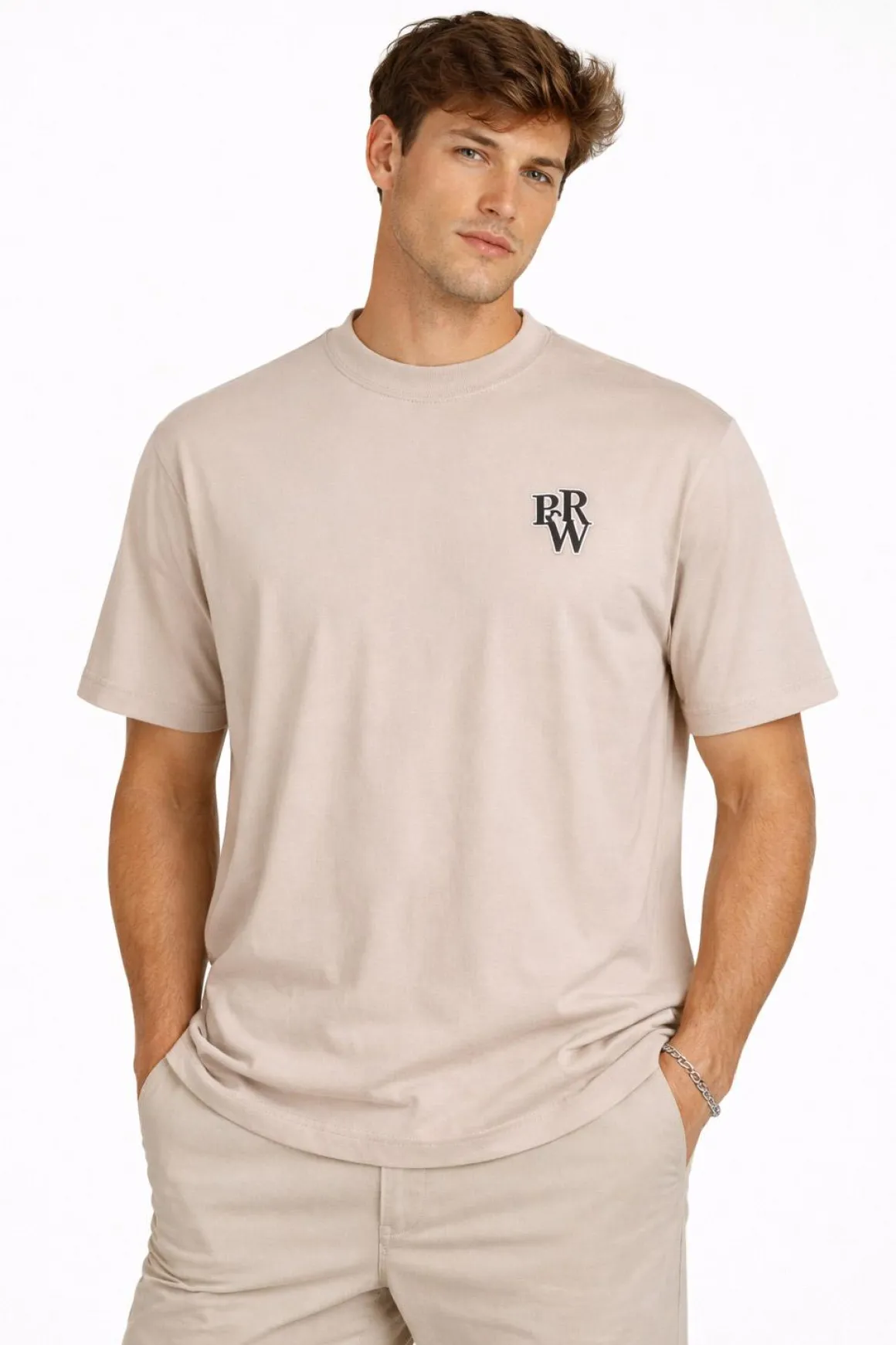 Barrow T-Shirt Uomo BRW Logo Spinato