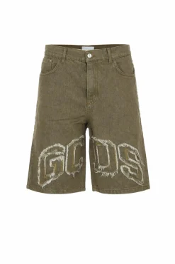 Bermuda Uomo Denim con Logo lounge frange