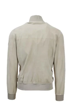 Bomber in pelle scamosciata