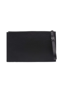 Busta grande con polsiera in pelle micron