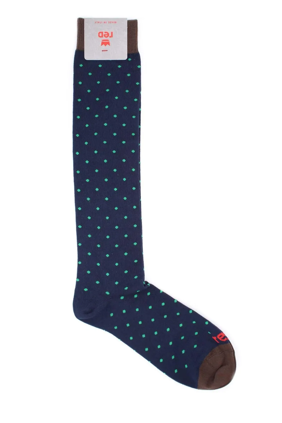 Calze lunghe fantasia pois