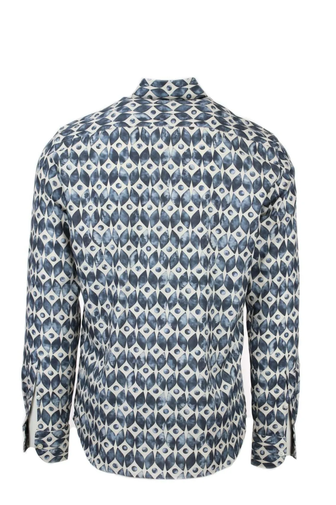 Camicia fantasia in tessuto tecnico