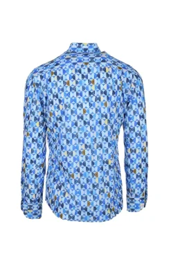 Camicia fantasia in tessuto tecnico Next