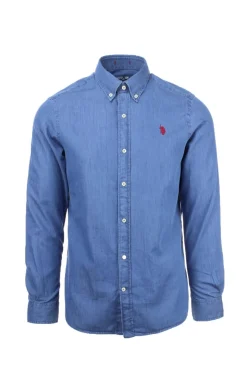 Camicia in jeans manica lunga