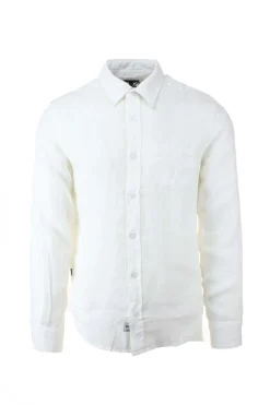 Camicia in lino manica lunga