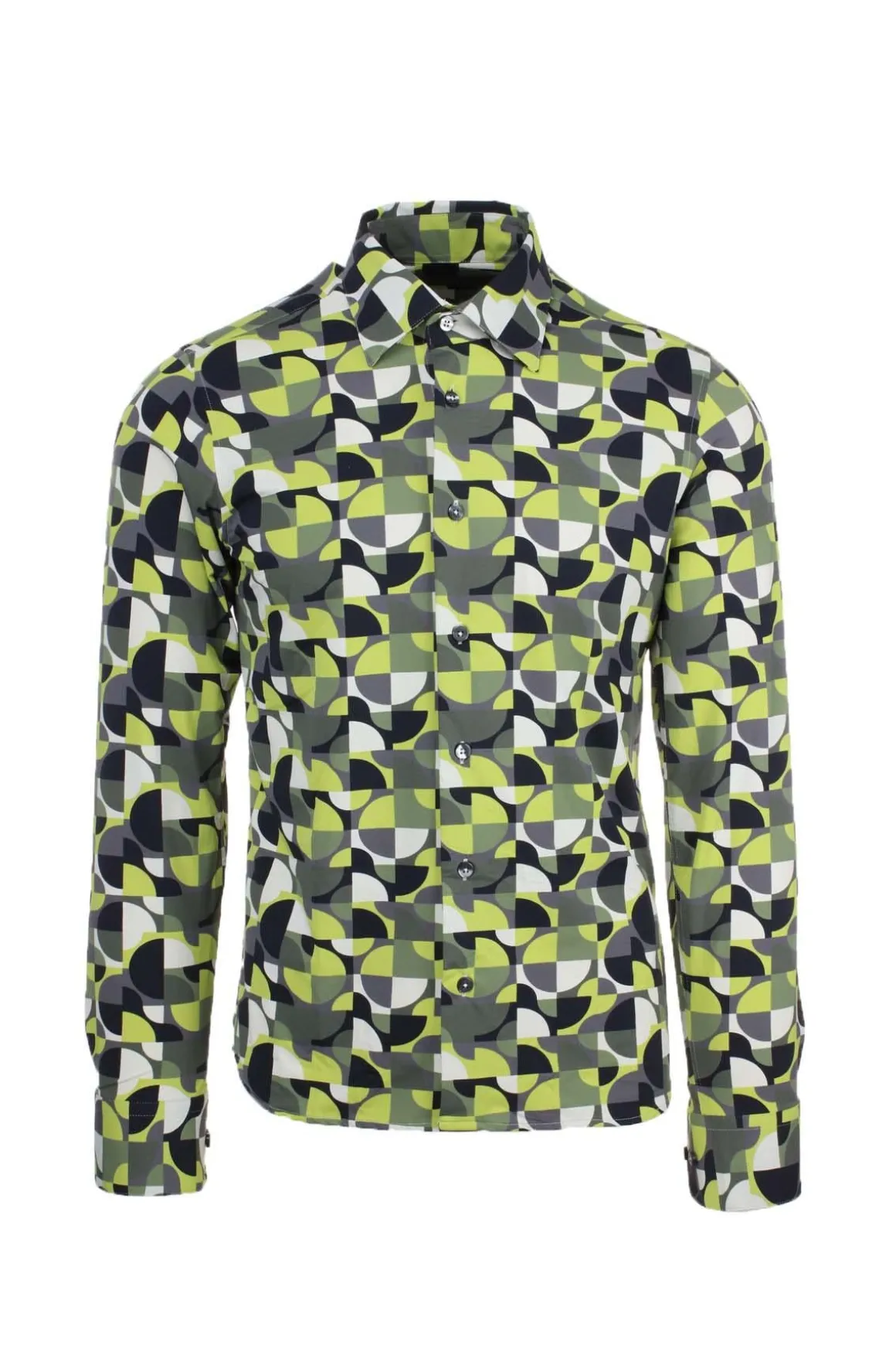 Camicia in tessuto tecnico fantasia