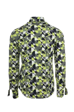 Camicia in tessuto tecnico fantasia