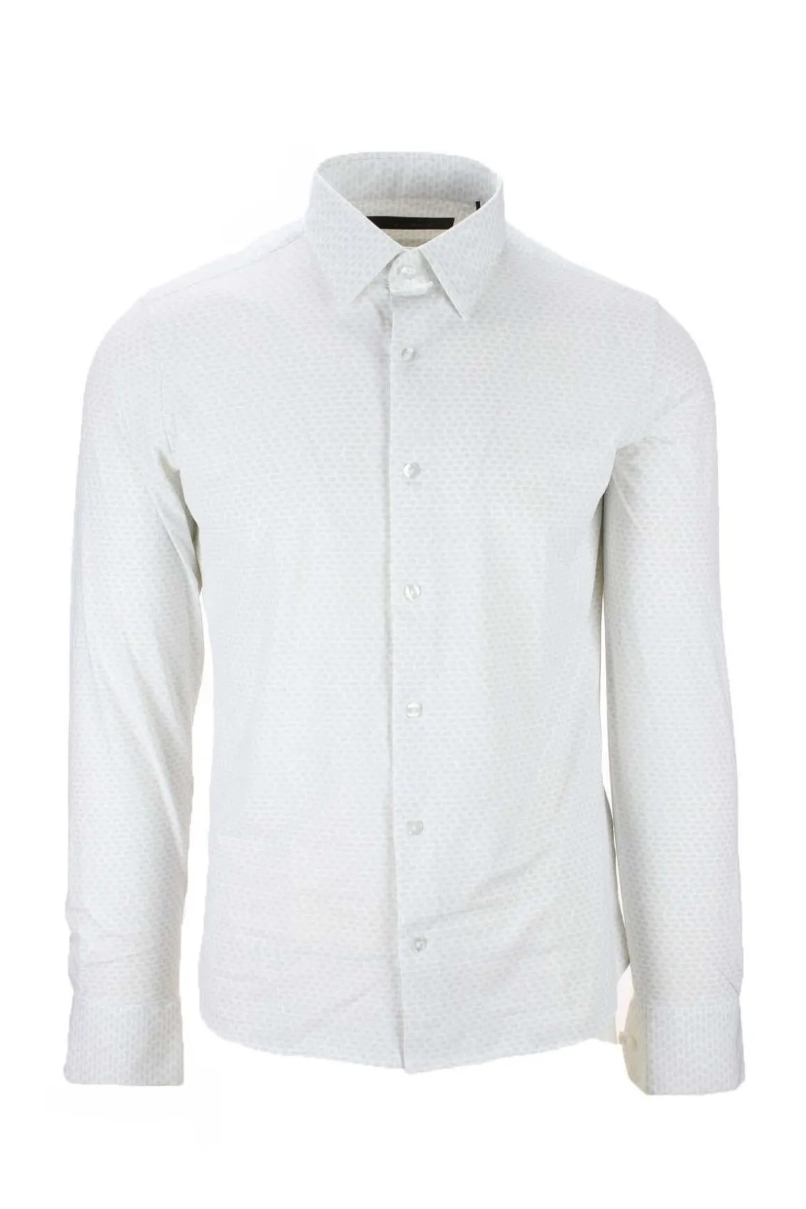 Camicia in tessuto tecnico micro fantasia