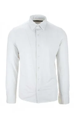 Camicia in tessuto tecnico micro fantasia