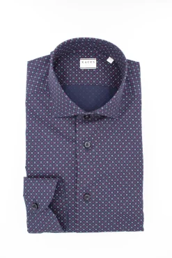 Camicia manica lunga cotone fantasia