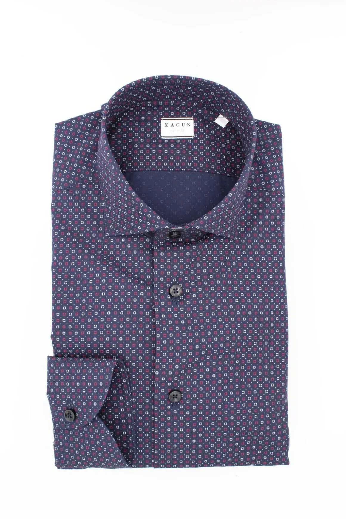 Camicia manica lunga cotone fantasia