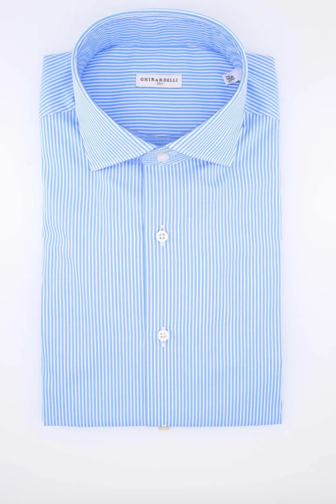 Camicia manica lunga in cotone righe