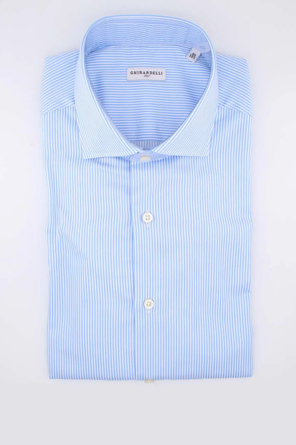 Camicia manica lunga in cotone righe