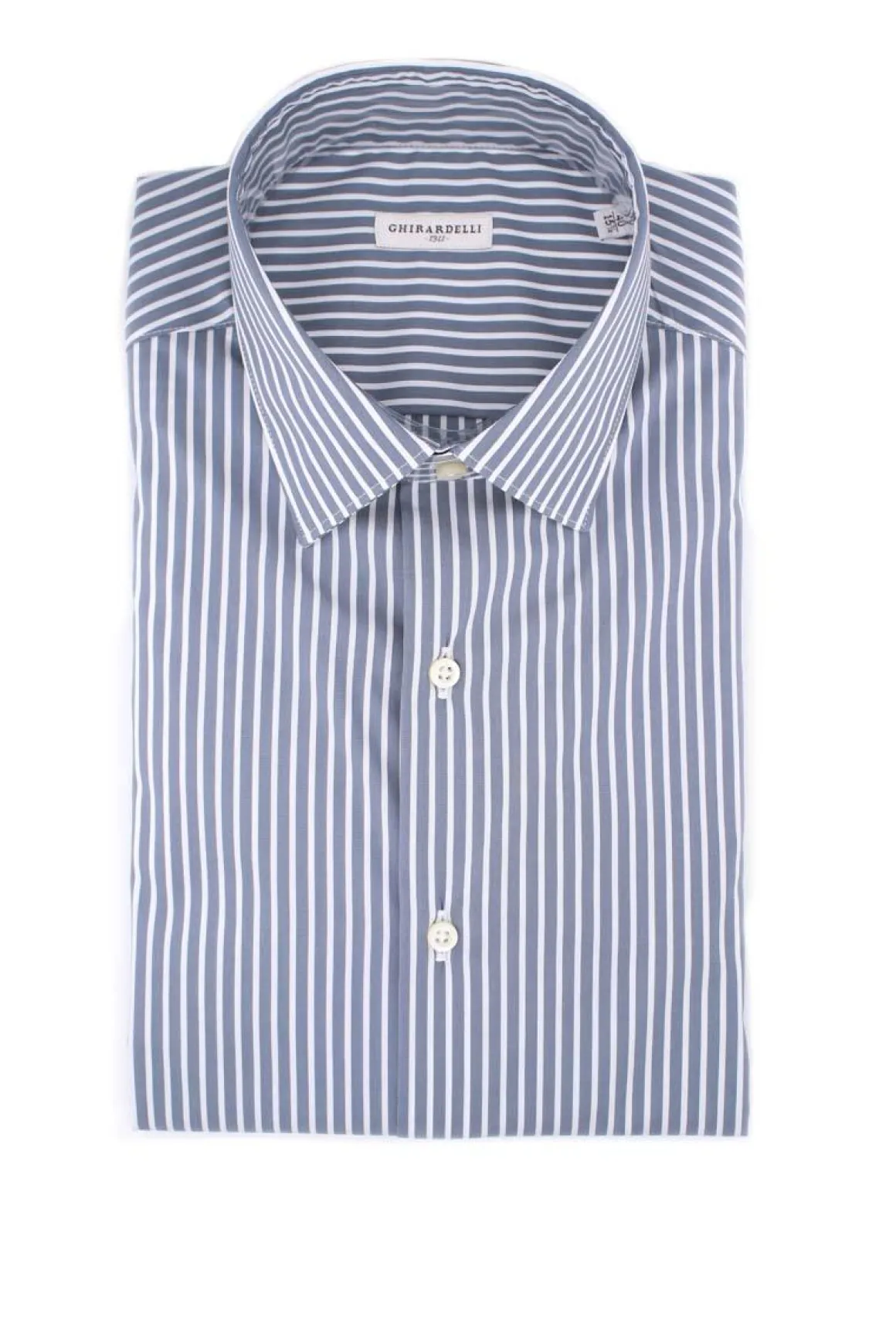 Camicia manica lunga riga in cotone