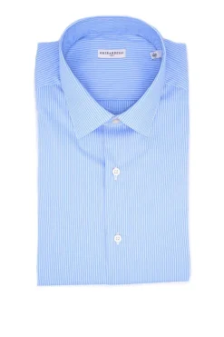 Camicia manica lunga riga in cotone