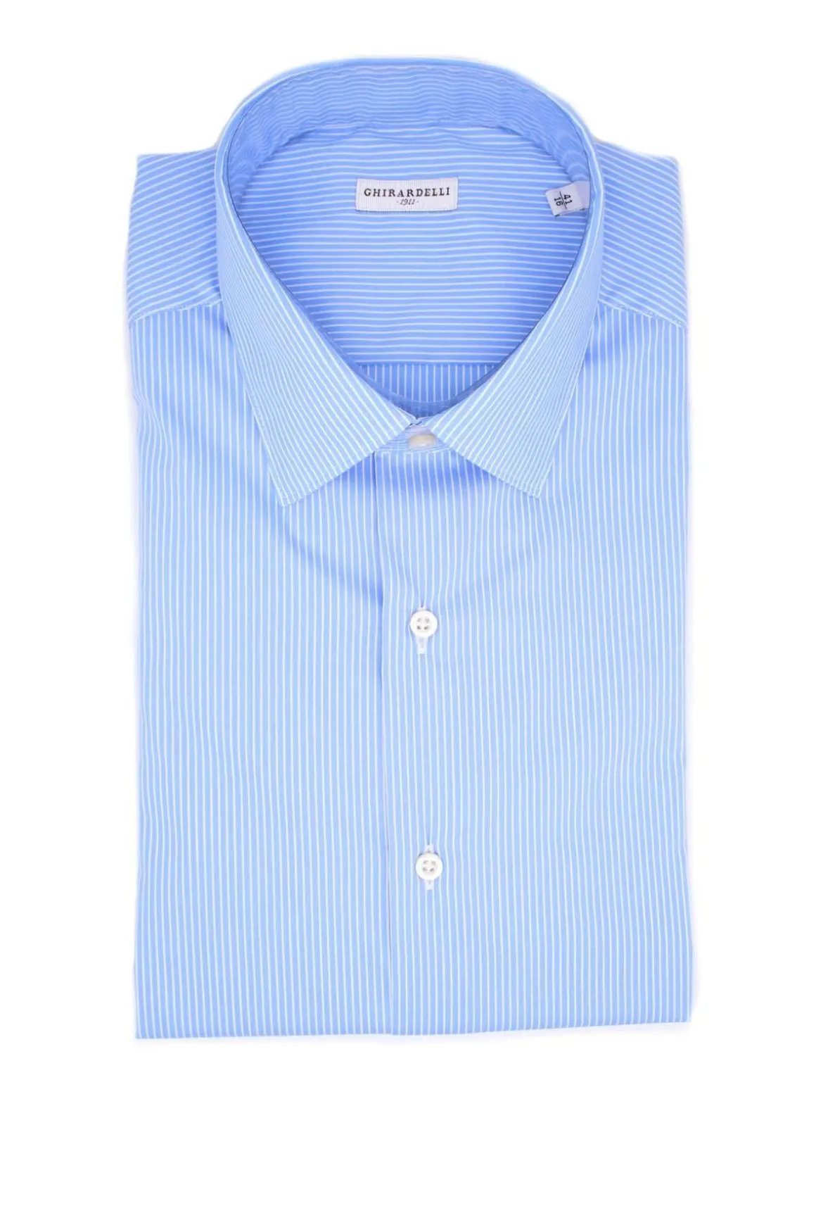 Camicia manica lunga riga in cotone