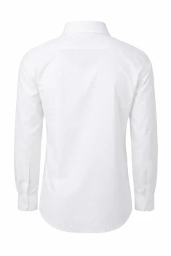 Camicia uomo cotone stretch con logo slim fit