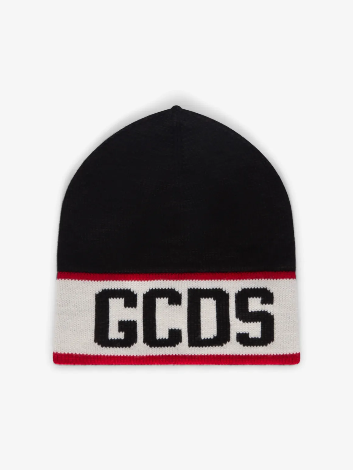 Cappellino in lana con logo GCDS