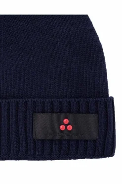 Cappellino in lana con risvolto