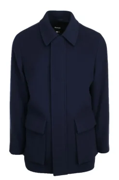 Cappotto in lana con zip