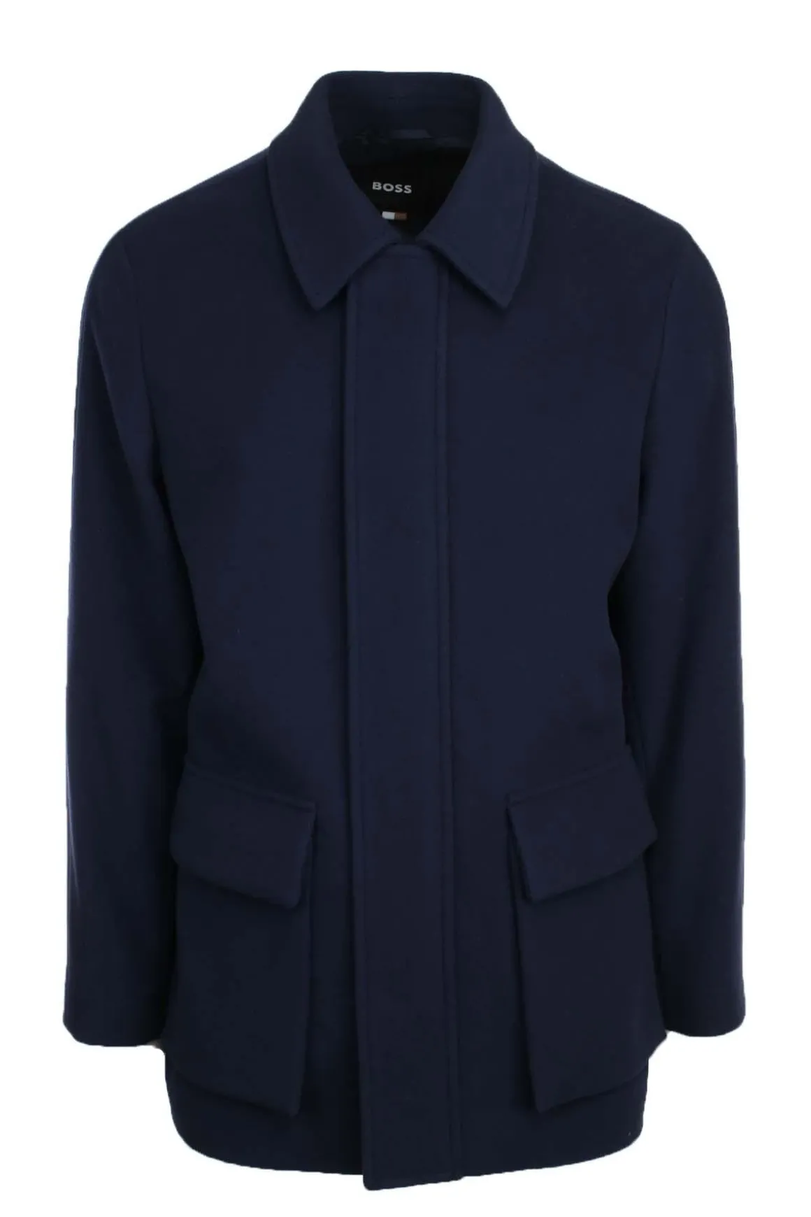 Cappotto in lana con zip