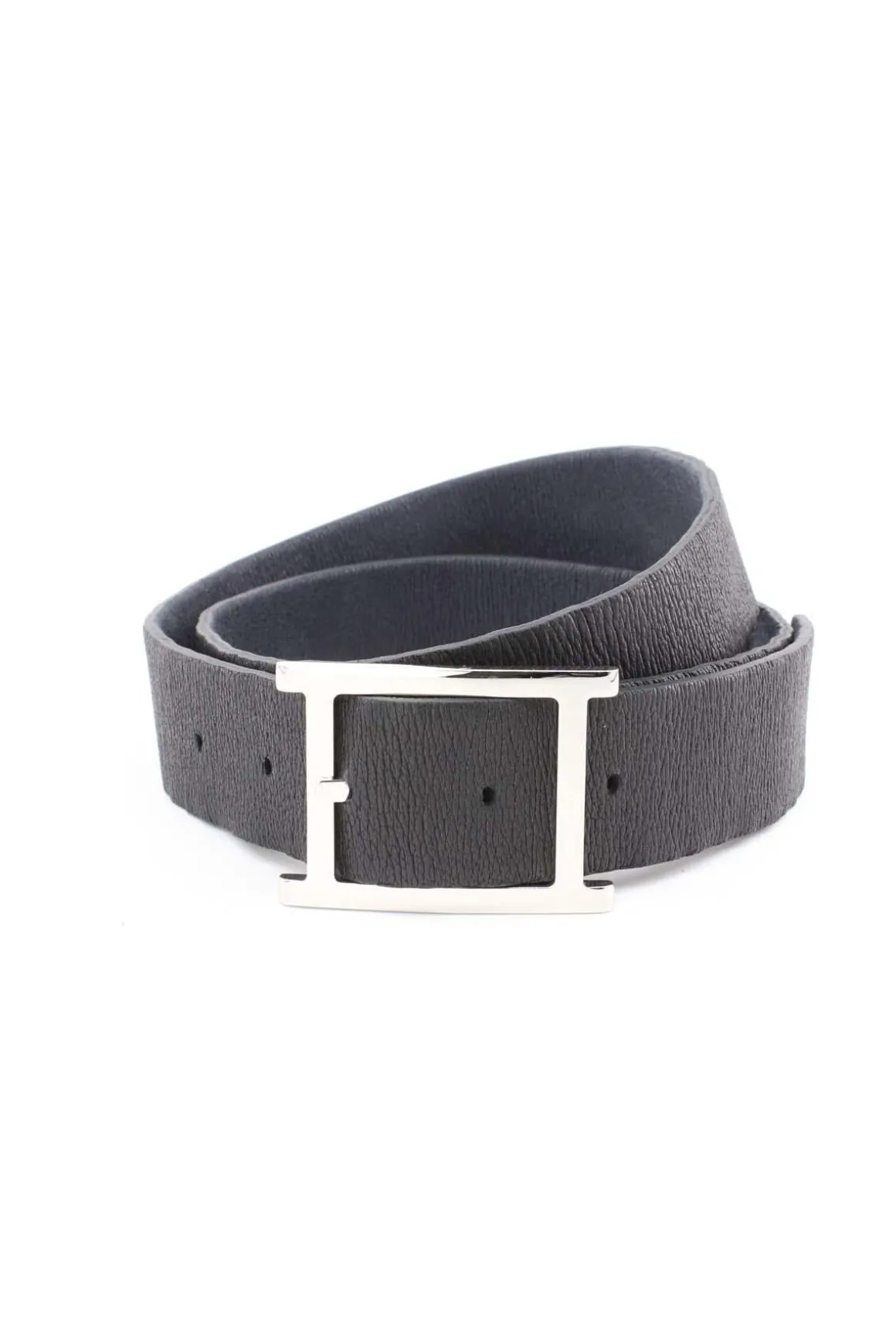 Cintura in pelle elasticizzata double face