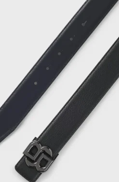 Cintura uomo reversibile con fibbia logo doppia B