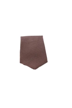 Cravatta in seta microfantasia