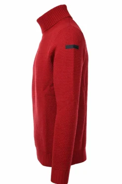 Dolcevita cotone disegno a rilievo