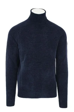 Dolcevita in ciniglia velvet turtleneck knit