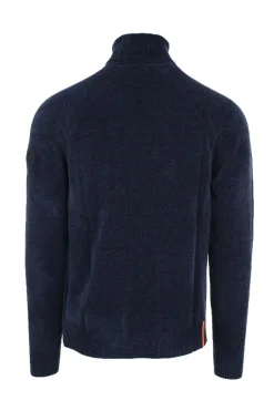 Dolcevita in ciniglia velvet turtleneck knit