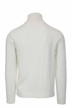 Dolcevita in lana a trecce