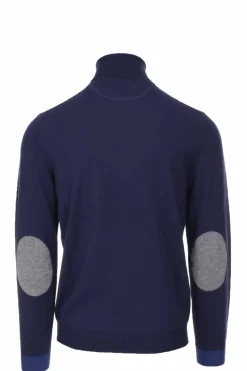 Dolcevita in lana con toppe