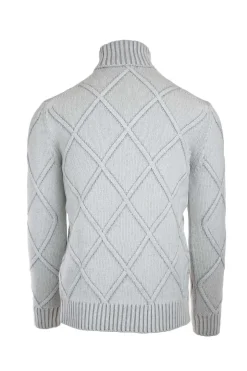 Dolcevita in lana intarsi a rombi