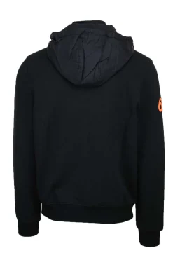 felpa cardigan zip con cappuccio