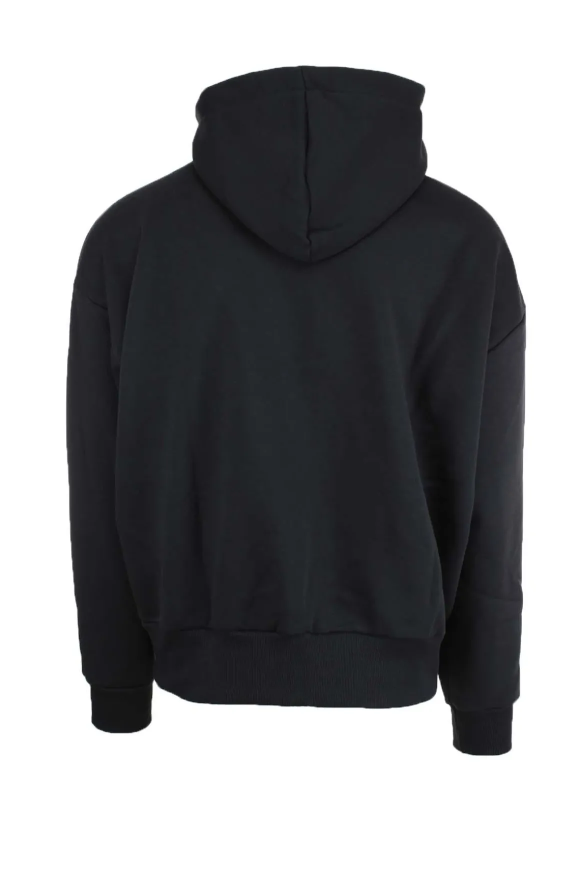 Felpa con cappuccio e stampa gotica