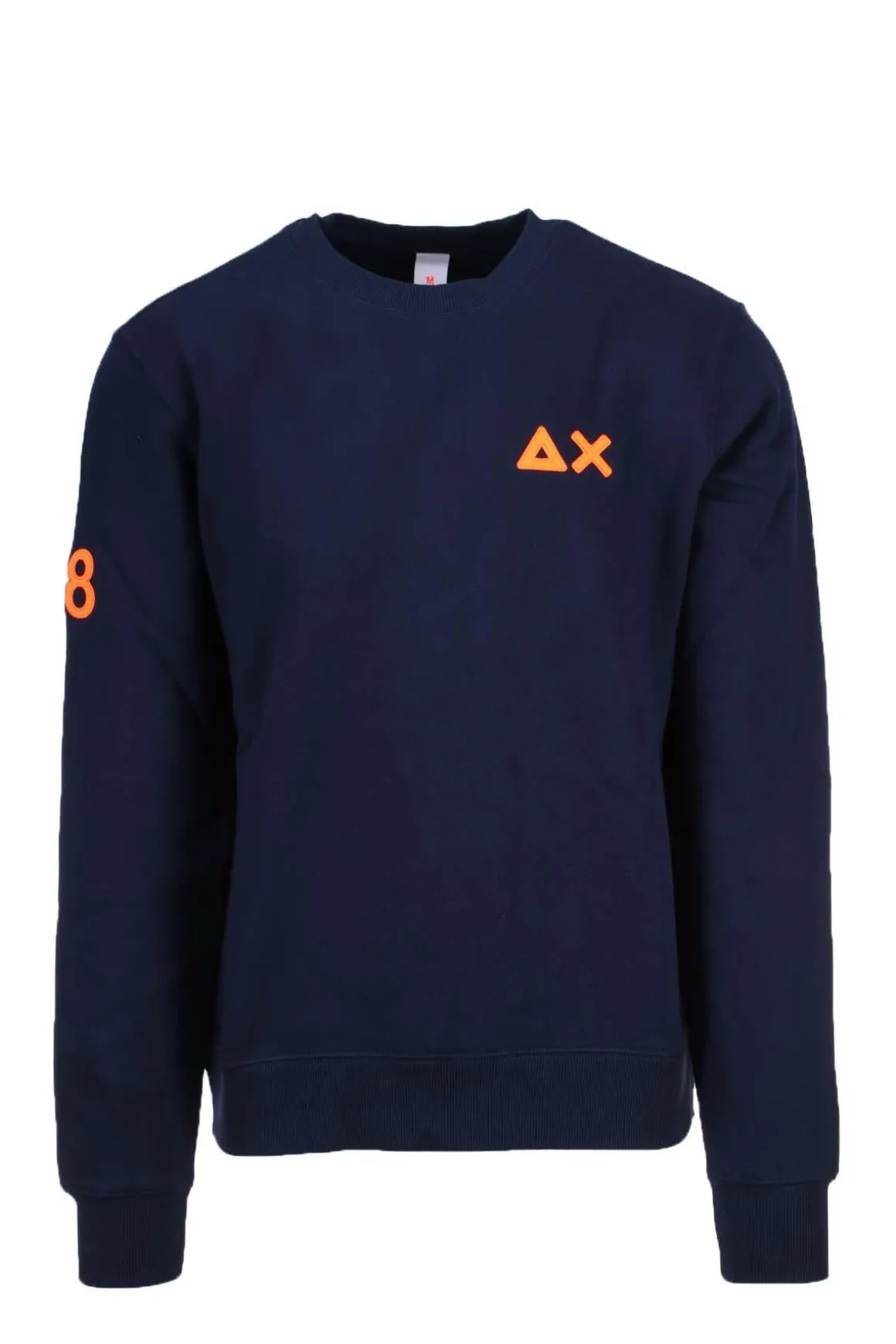 Felpa girocollo dettagli fluo SUN68