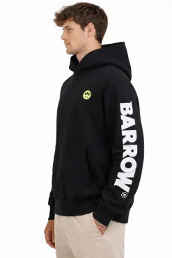 Felpa iconic con cappuccio e lettering lungo le maniche