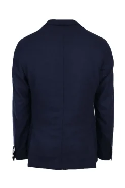 Giacca blazer in lana con trapunta interna