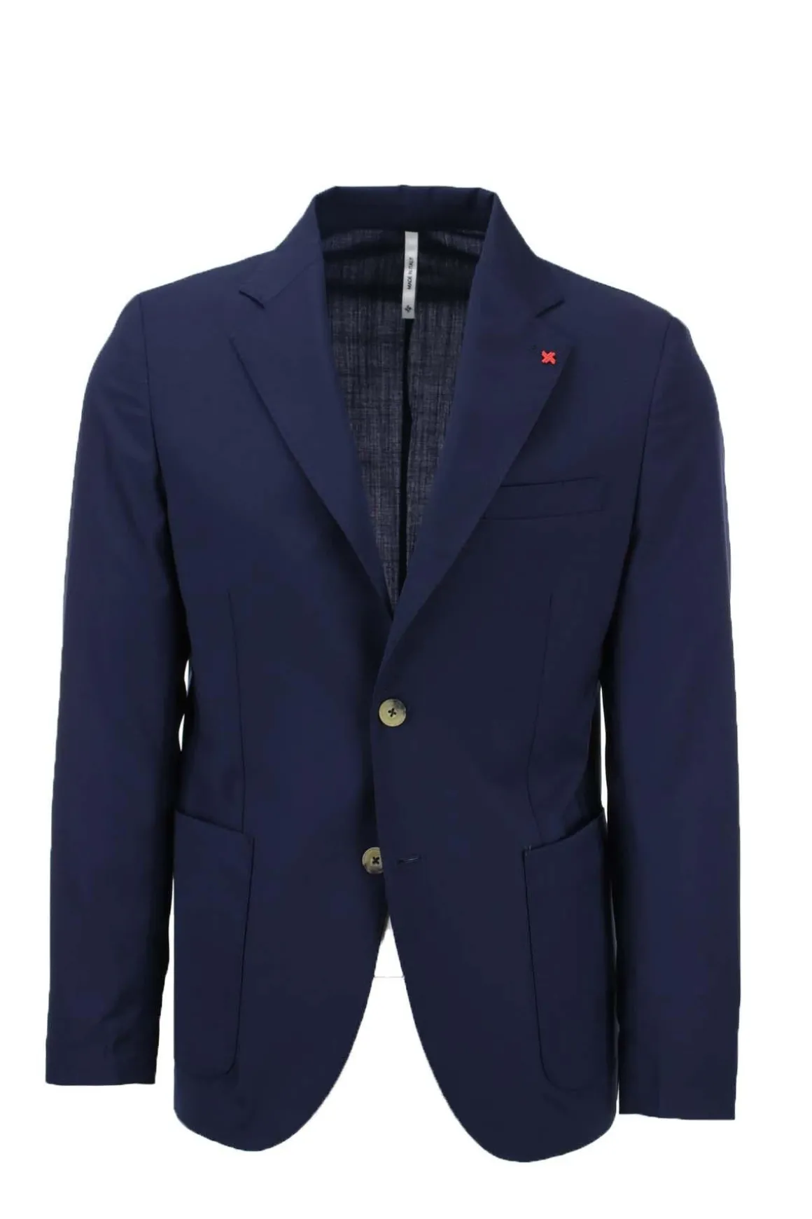 Giacca blazer sfoderato in tessuto stretch