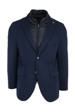 Giacca in cotone con pettorina rimovibile