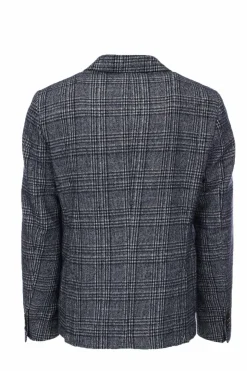 Giacca in lana a quadri