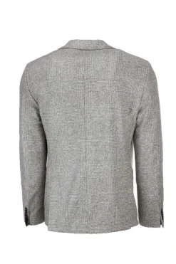Giacca monopetto a quadri