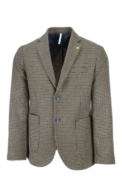 Giacca monopetto lana pied de poulel
