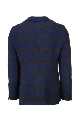 Giacca monopetto lana quadri