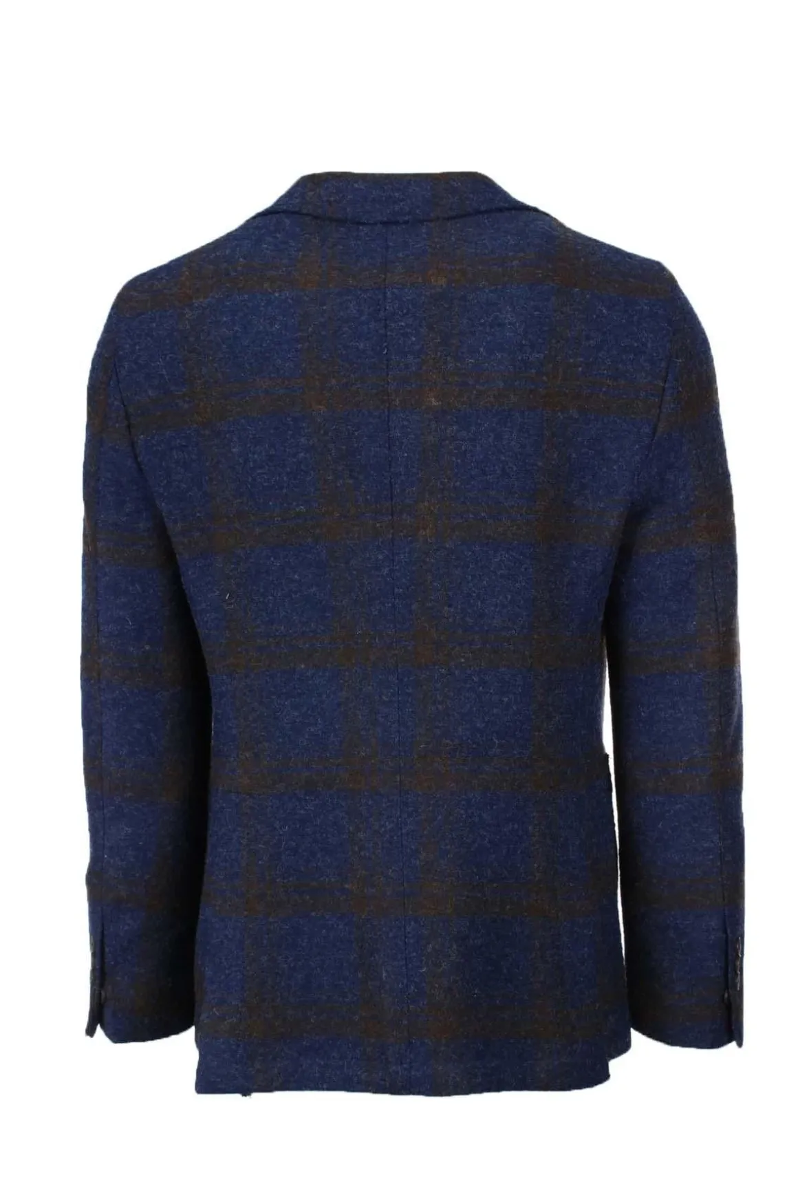 Giacca monopetto lana quadri