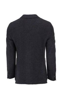 Giacca monopetto lana quadri