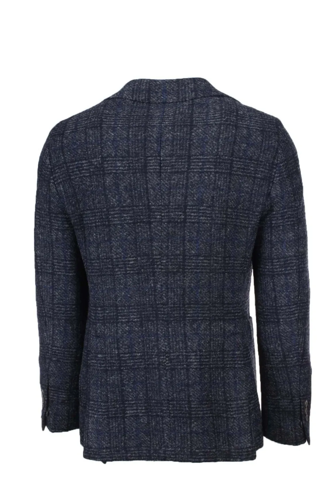 Giacca monopetto lana quadri