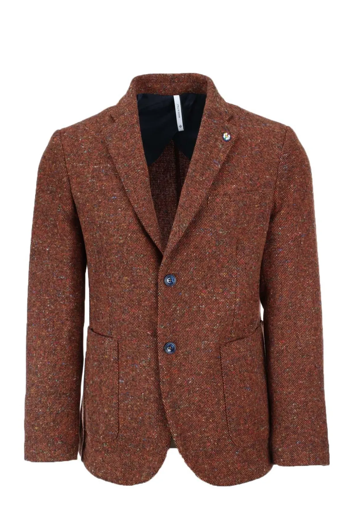 Giacca monopetto puntinato multicolor