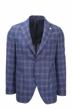 Giacca monopetto quadri